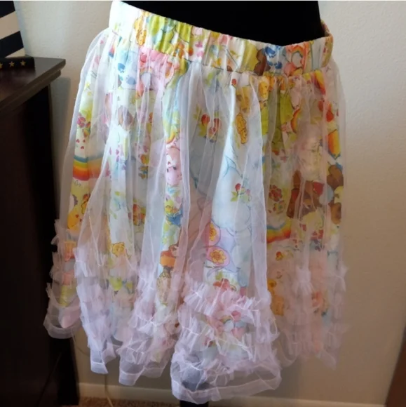 Iron Fist Care Bears Spring Fling Ruffled Chiffon Skirt - Picture 5 of 6